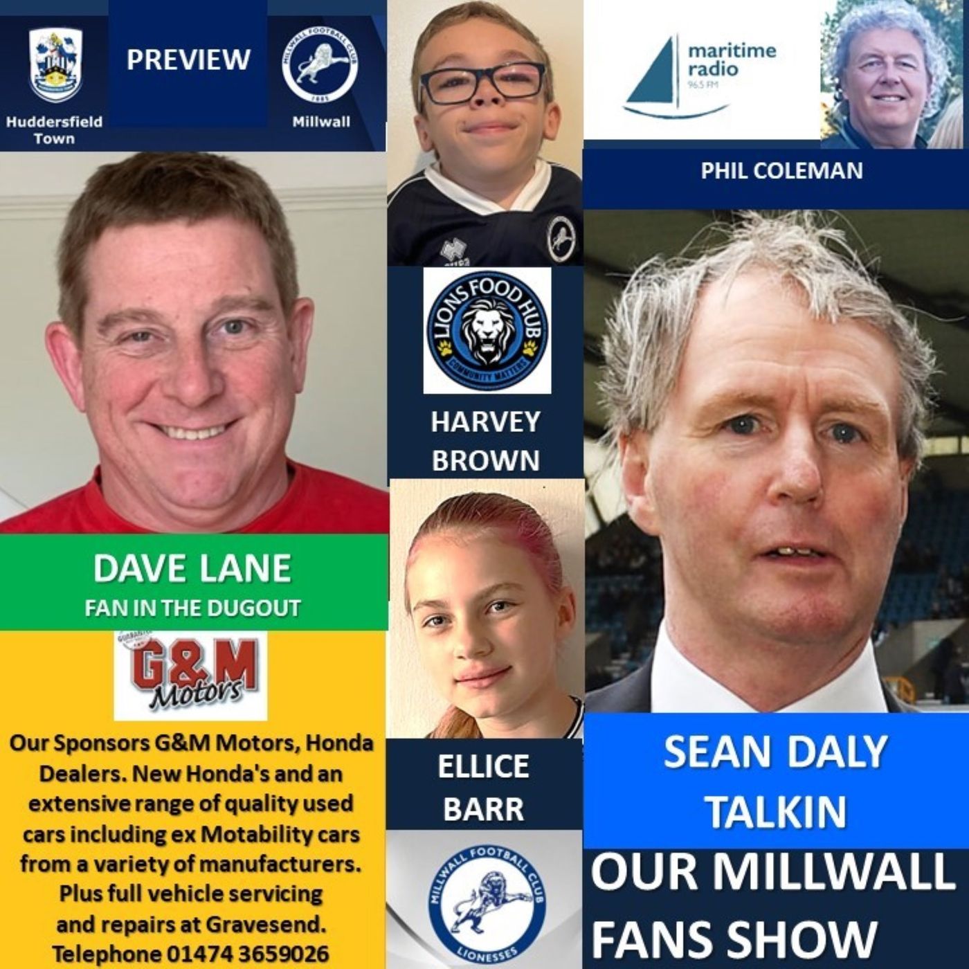 Our Millwall Fans Show - Sponsored by G&M Motors, Gravesend - 050424