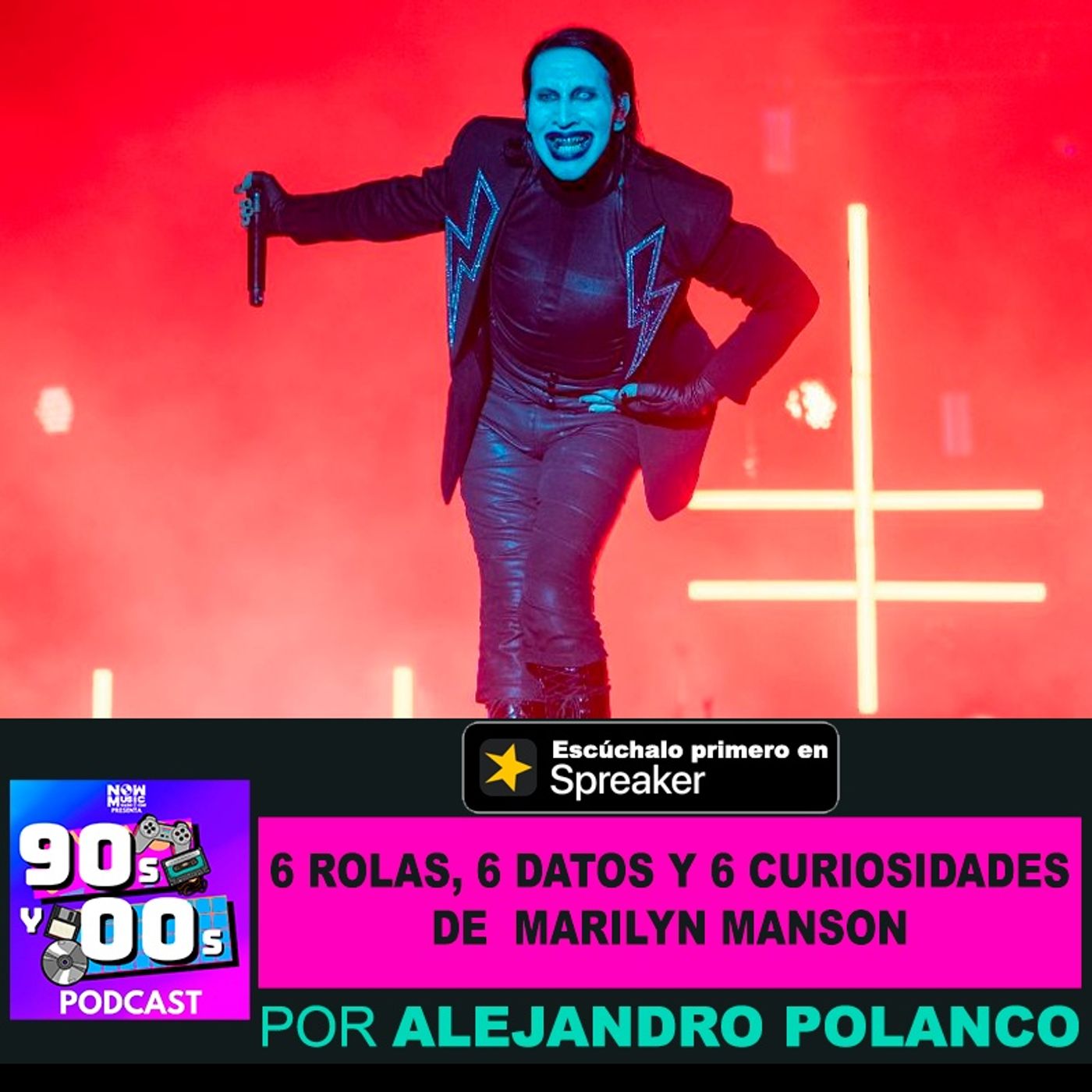 6️⃣ Rolas,6️⃣ Datos, 6️⃣ Curiosidades de 😈Marilyn Manson 🤘🏻🔥 episode artwork