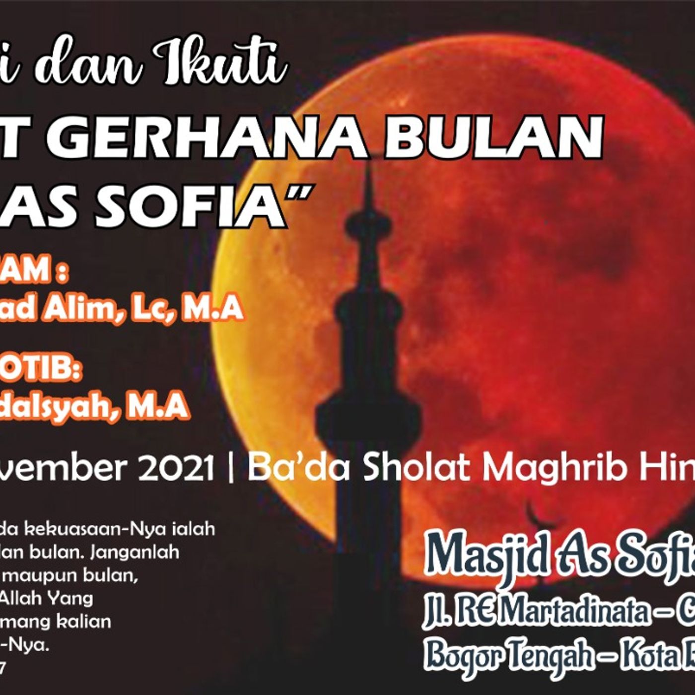 KHUTBAH JUM\'AT MASJID AS-SOFIA KOTA BOGOR