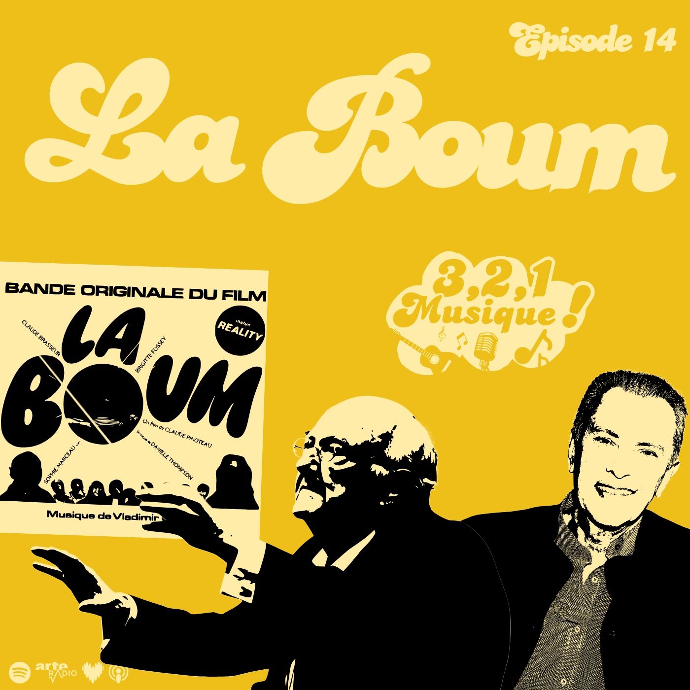 3 2 1 Musique - Episode 14 - La Boum, Vladimir Cosma & Richard Sanderson episode artwork