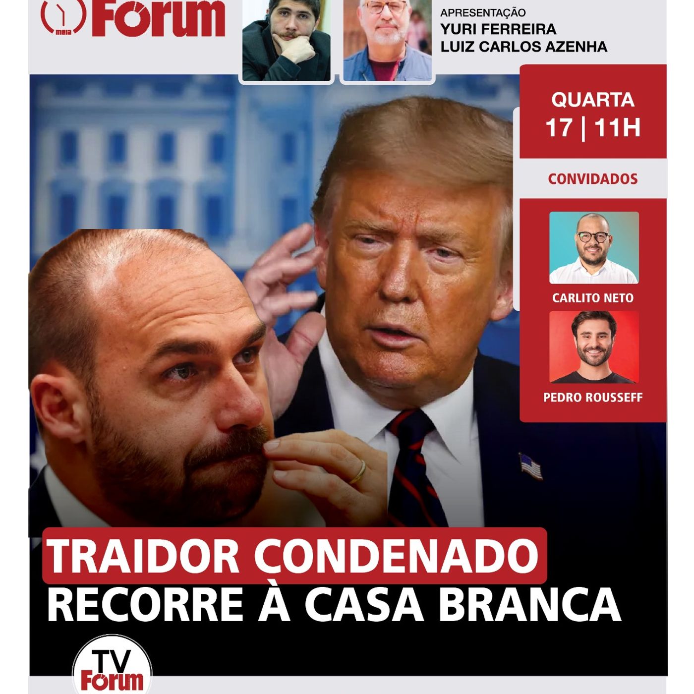 Condenado a 4 anos de cadeia, Eduardo Bolsonaro vai recorrer a Donald Trump | 17.06 episode artwork
