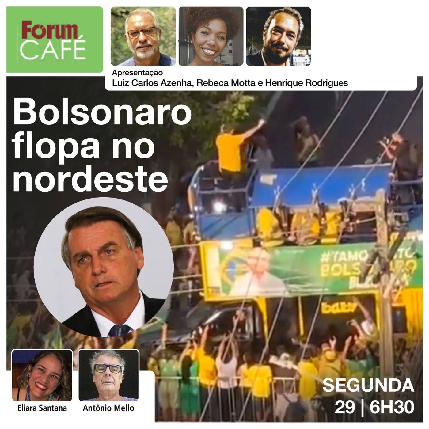 BOLSONARO FLOPA NO NORDESTE | Mico em Maceió confirma que ele depende de Tarcisio e Malafaia
