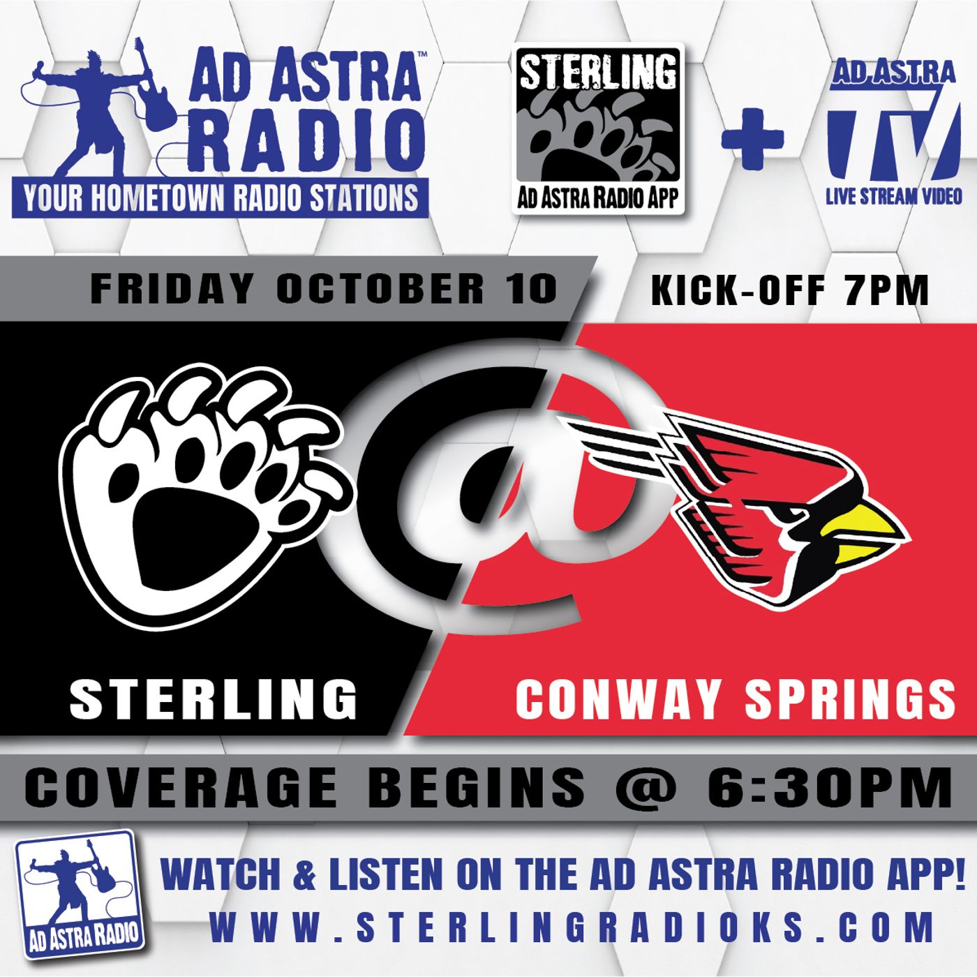 Sterling Blackbears at Conway Springs Cardinals Football (October 10, 2025) episode artwork