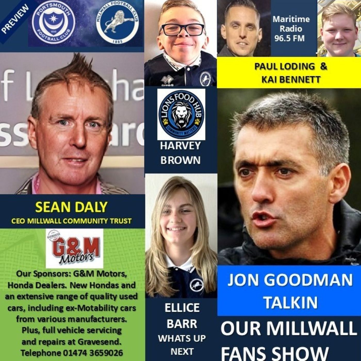 OUR MILLWALL FANS SHOW- Sponsored by G & M Motors, Gravesend 211125 OUR MILLWALL FANS SHOW- Sponsored by G & M Motors, Gravesend 211125