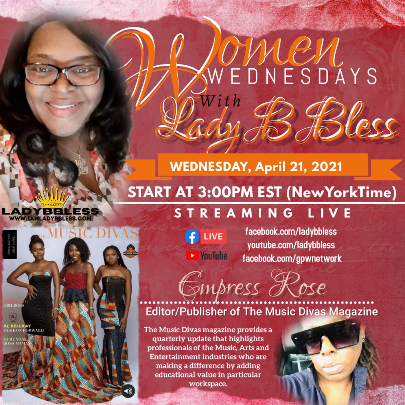 Women Wednesdays with Lady B Bless