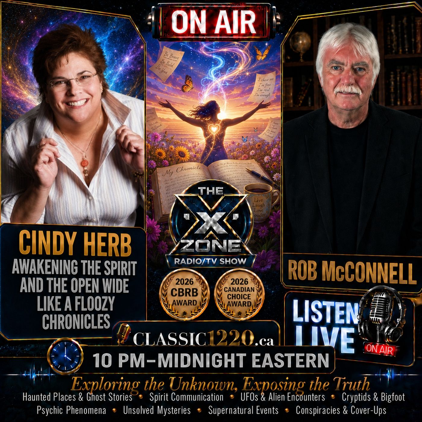 Rob McConnell Interviews - CINDY HERB - Awakening the Spirit and The Open Wide Like a Floozy Chronicles episode artwork