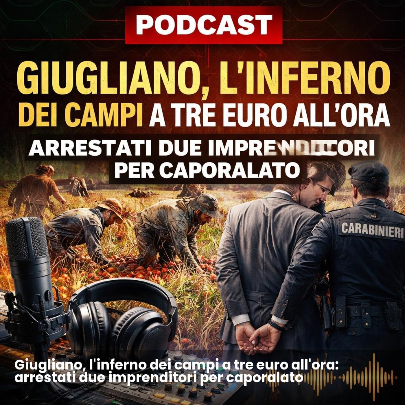 Giugliano, l'inferno dei campi a tre euro all'ora: arrestati due imprenditori per caporalato episode artwork