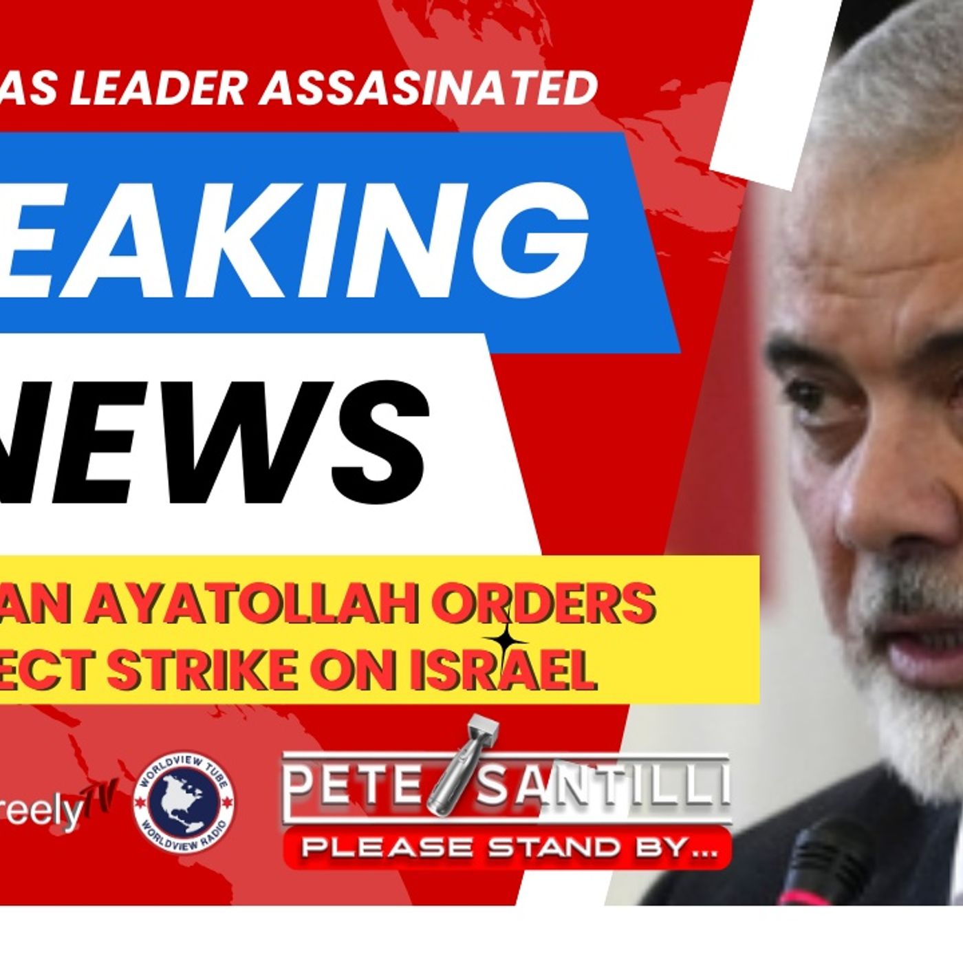 Top Hamas Leader Assassinated; Iran Orders Direct Strike On Israel [Pete Santilli Show #4170-8AM] episode artwork