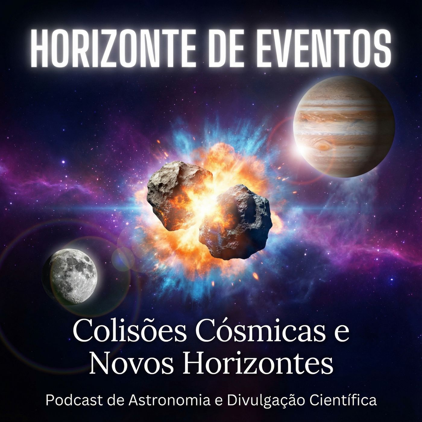 Horizonte de Eventos - Episódio 82 - Colisões cósmicas E Novos Horizontes episode artwork