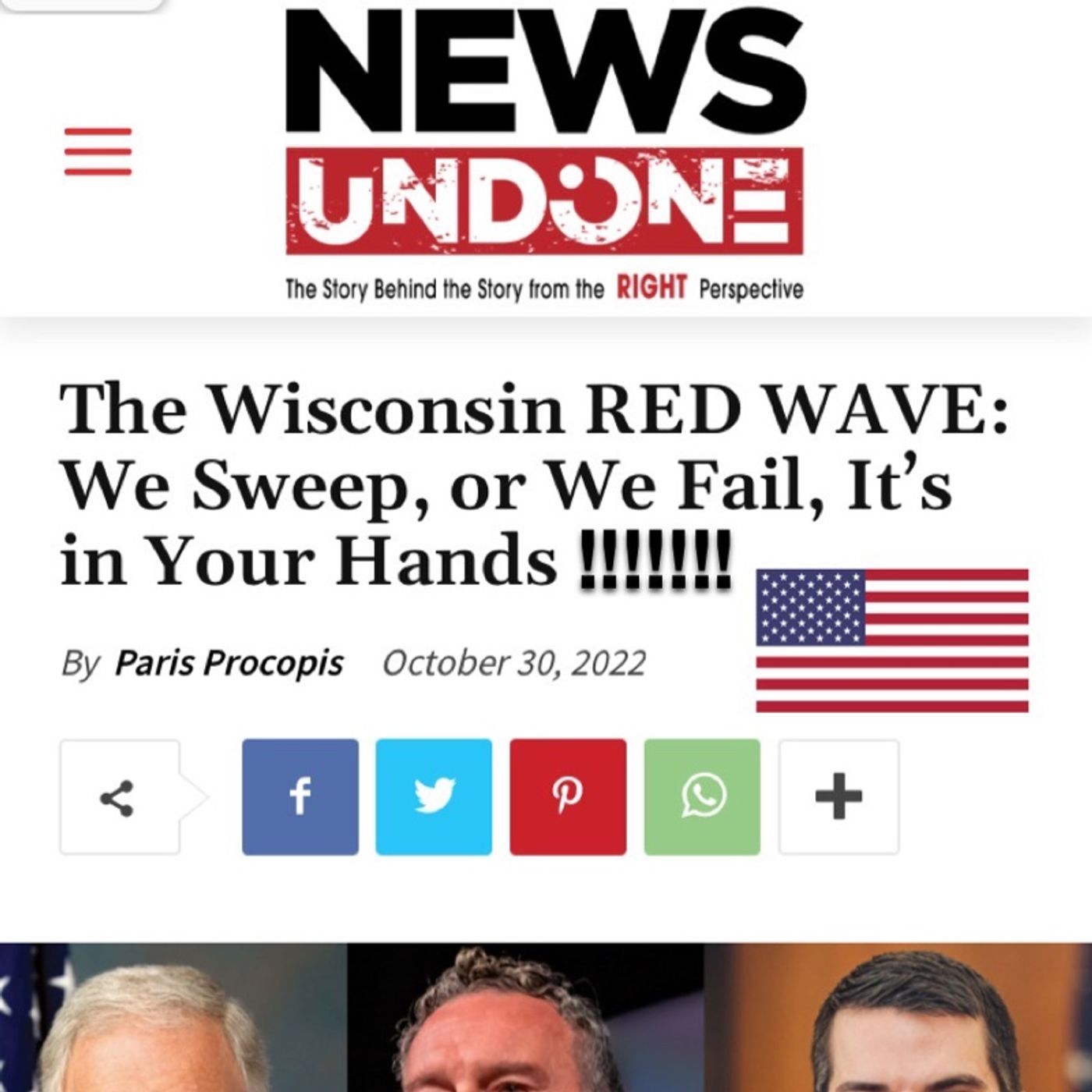Will There be an Wisconsin RED WAVE?: We Sweep, or We Fail, It’s in Your Hands episode artwork