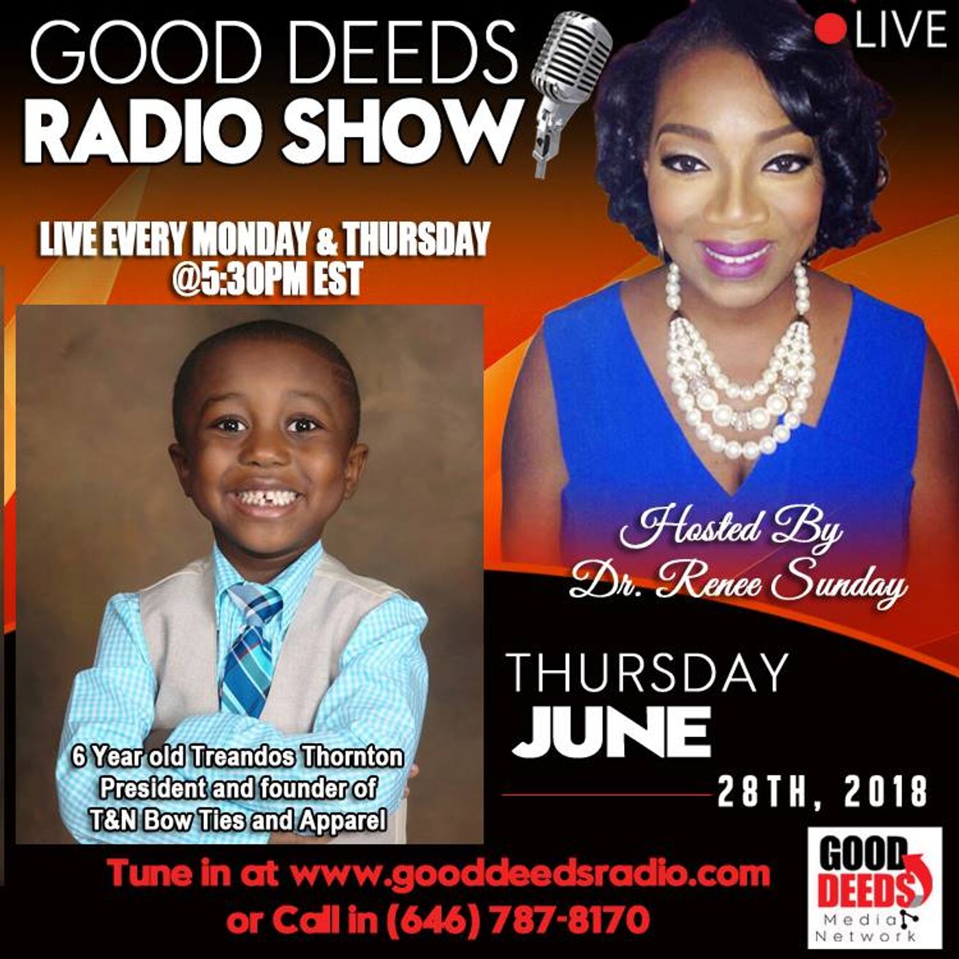 6 year-old Treandos Thornton President and founder of T and N Bow Ties and Apparel episode artwork