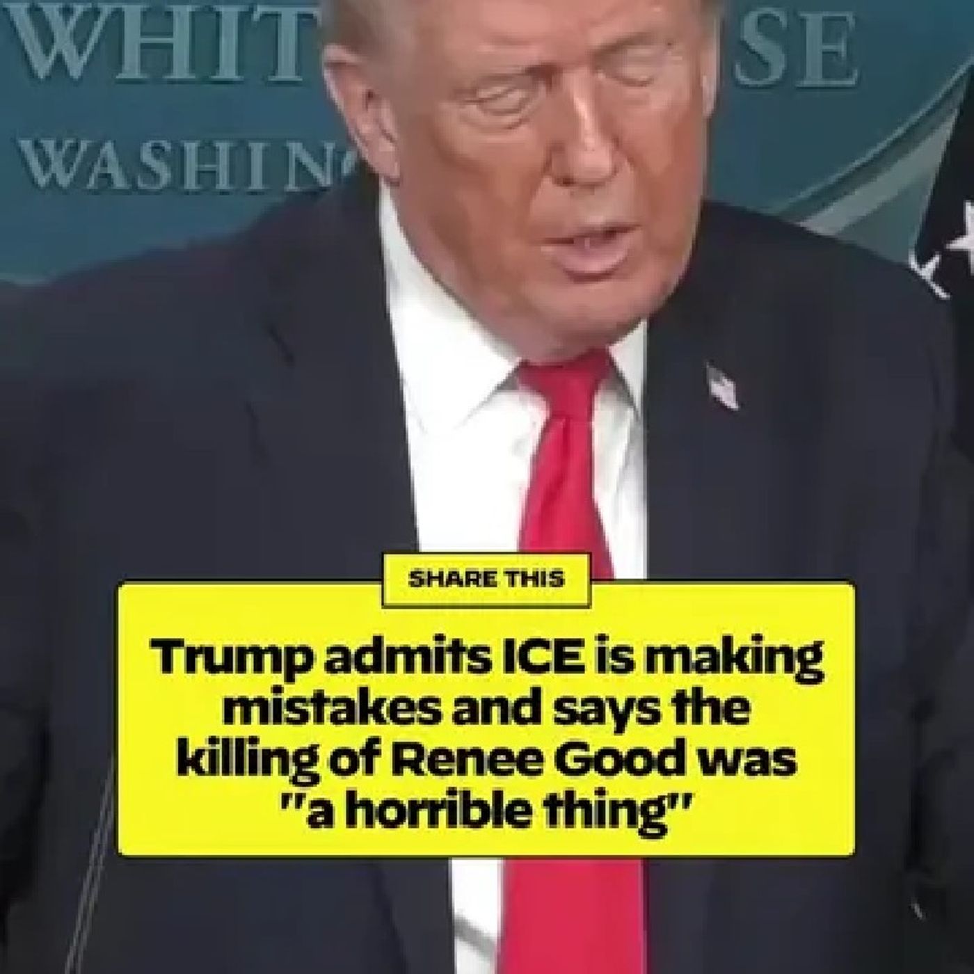 After Trump's administration has bent over backward to justify Renee Good's killing in Minneapolis, Trump appears to finally admit that it w episode artwork