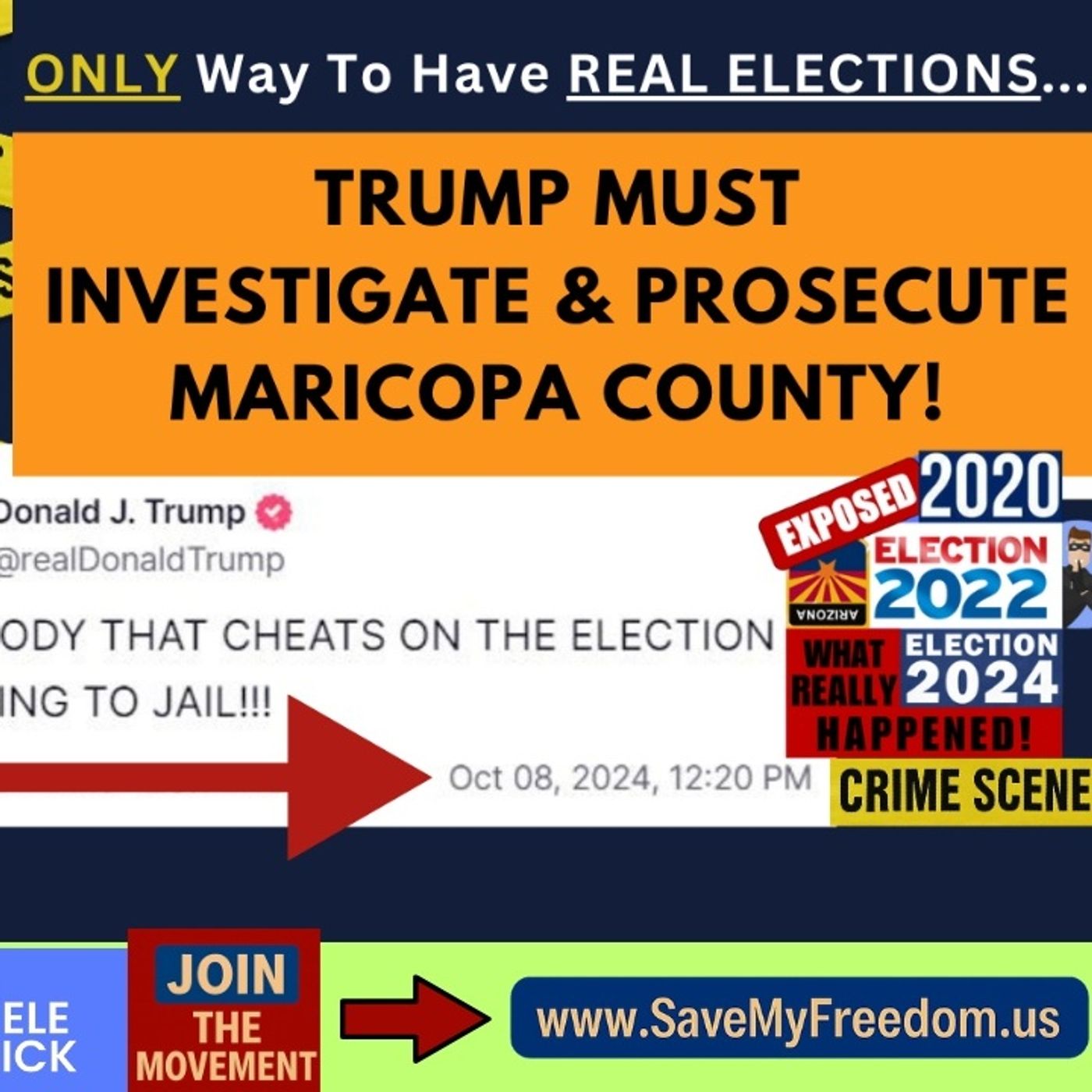 355 President Trump MUST INVESTIGATE & PROSECUTE Maricopa County For MASSIVE Election Crimes In 2020, 2022 & 2024! Evidence Is OVERWHELMING! 355 President Trump MUST INVESTIGATE & PROSECUTE Maricopa County For MASSIVE Election Crimes In 2020, 2022 & 2024! Evidence Is OVERWHELMING!