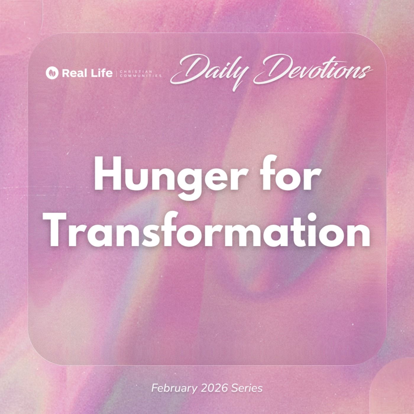 Hunger for Transformation | Pastor Bong Baylon