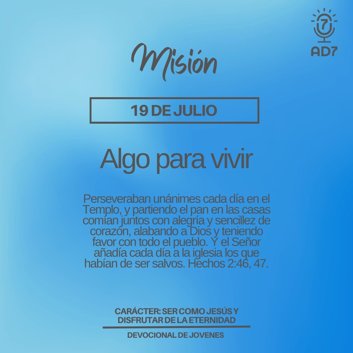 AD7 Devocional - Diferente / Inverso