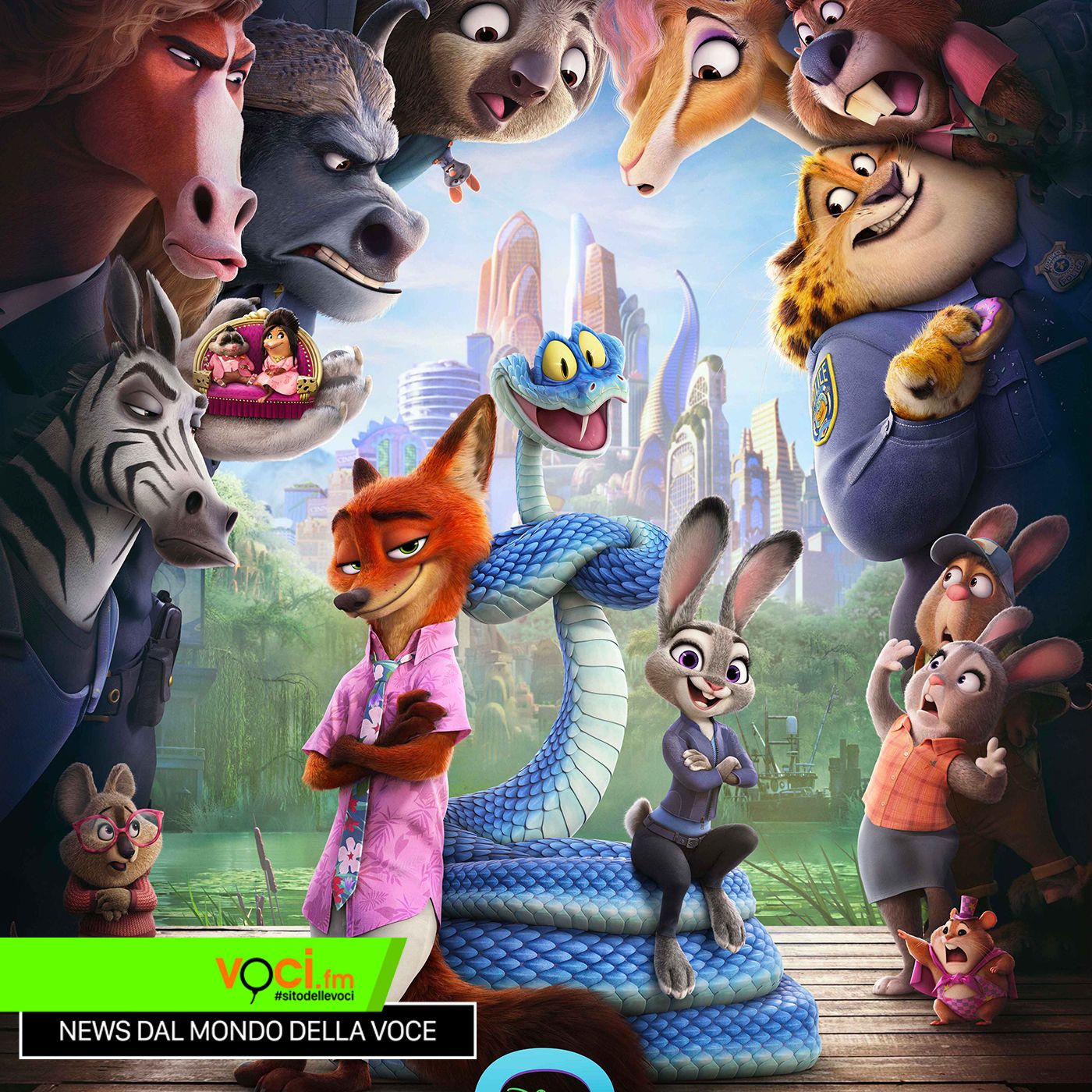 Clicca PLAY e ascolta la news "ZOOTROPOLIS 2: LE VOCI DEL NUOVO FILM DISNEY" episode artwork