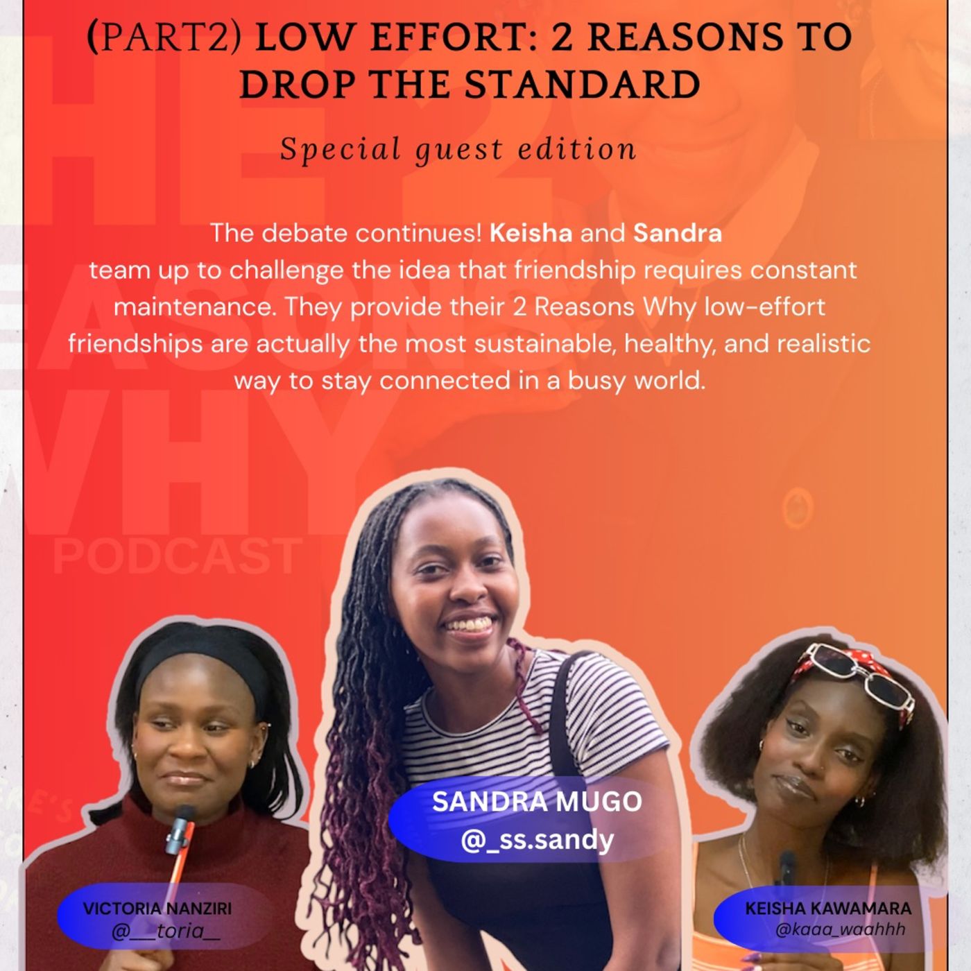 DROP the STANDARD: low effort friendships