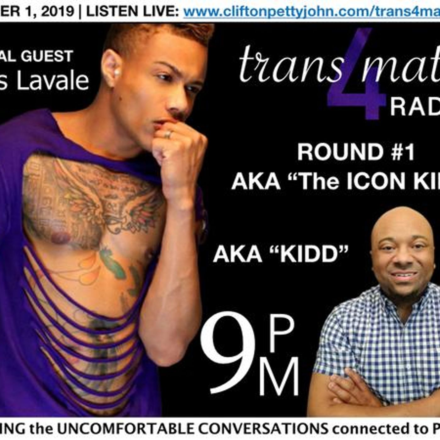 S1 E16: Darius Lavale "The Icon Kidd" Joins Clifton on TRANS4MATION RADIO 2.0 episode artwork