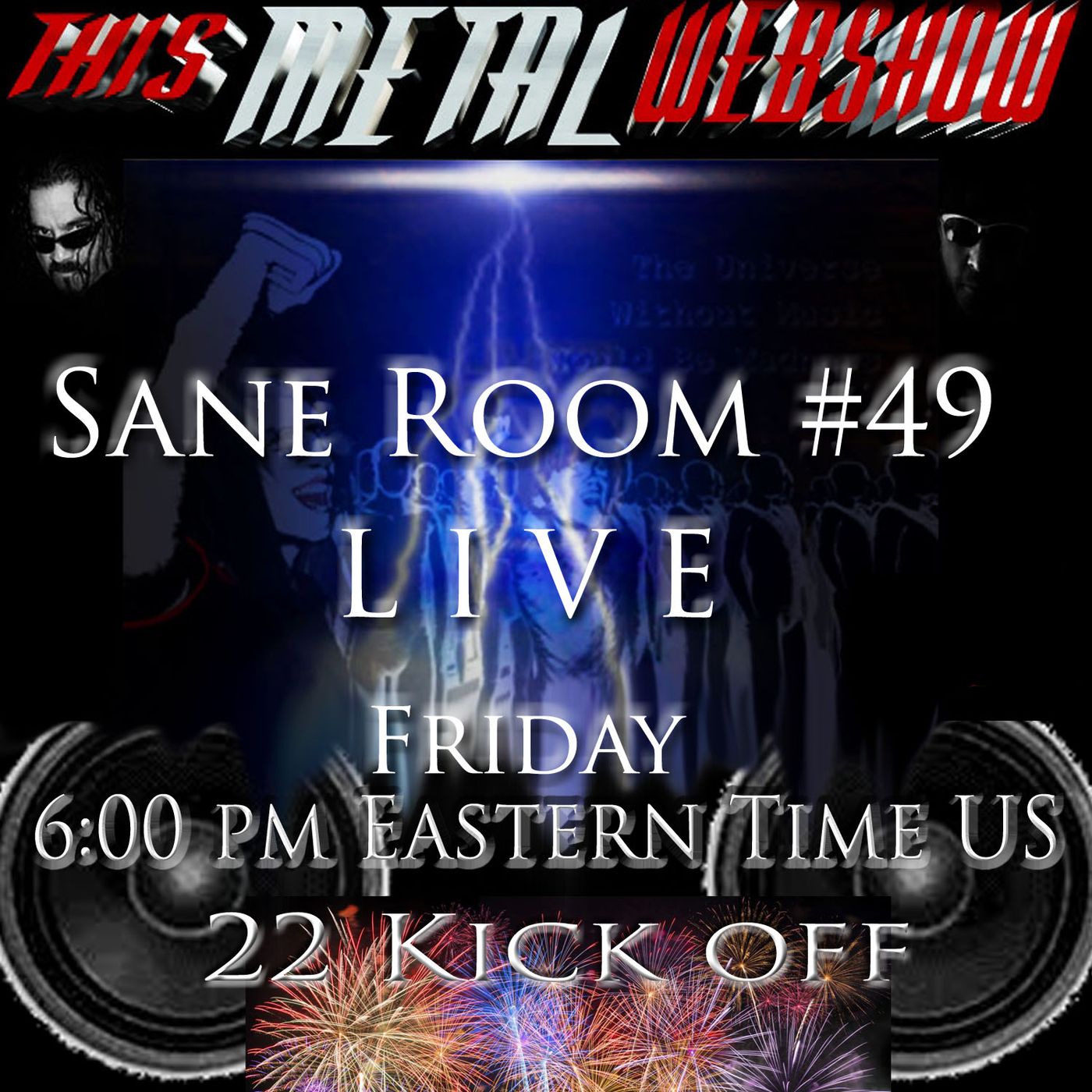 This Metal Webshow Sane Room #49 L I V E episode artwork