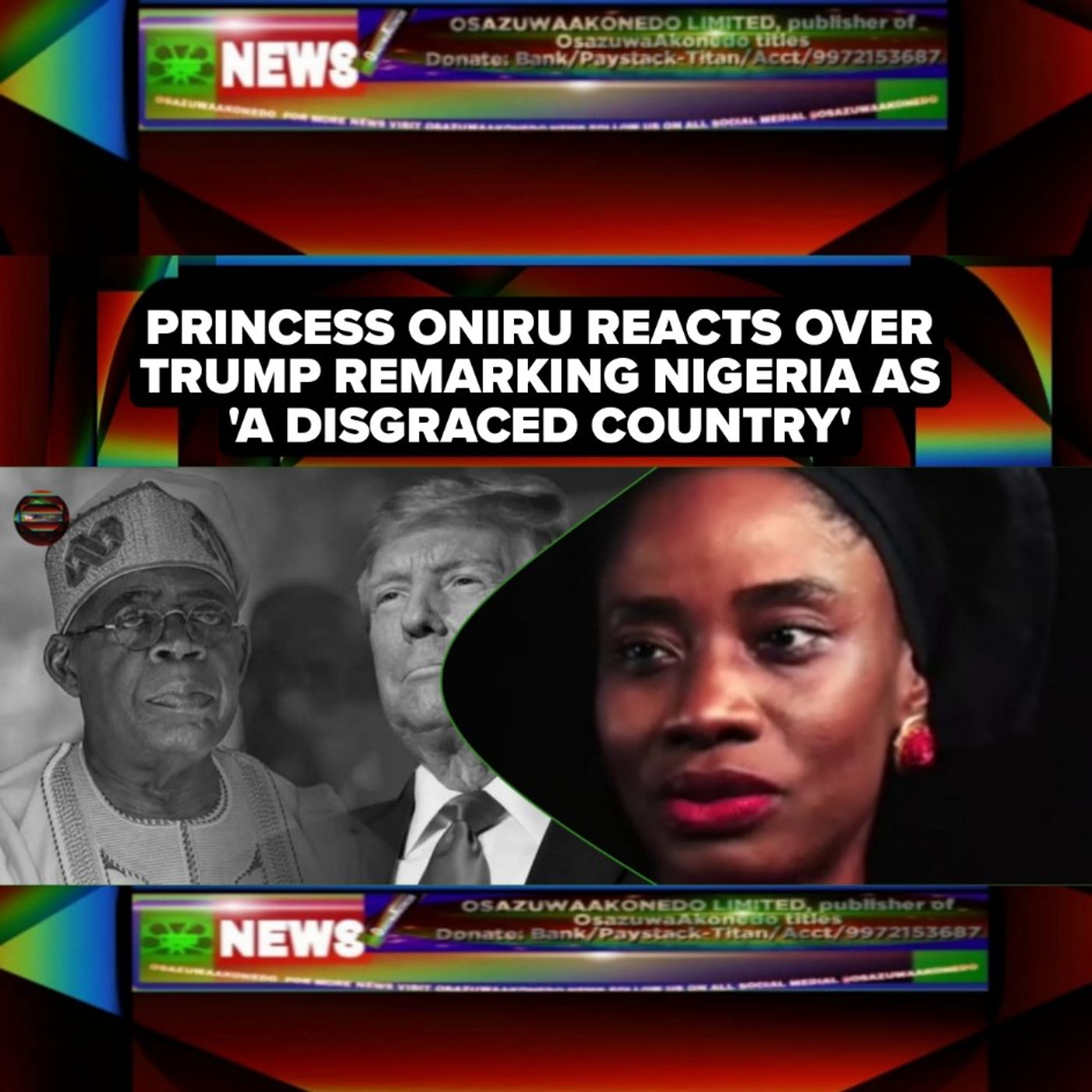Princess Oniru Reacts Over Trump Remarking Nigeria As 'A Disgraced Country' Princess Oniru Reacts Over Trump Remarking Nigeria As 'A Disgraced Country'