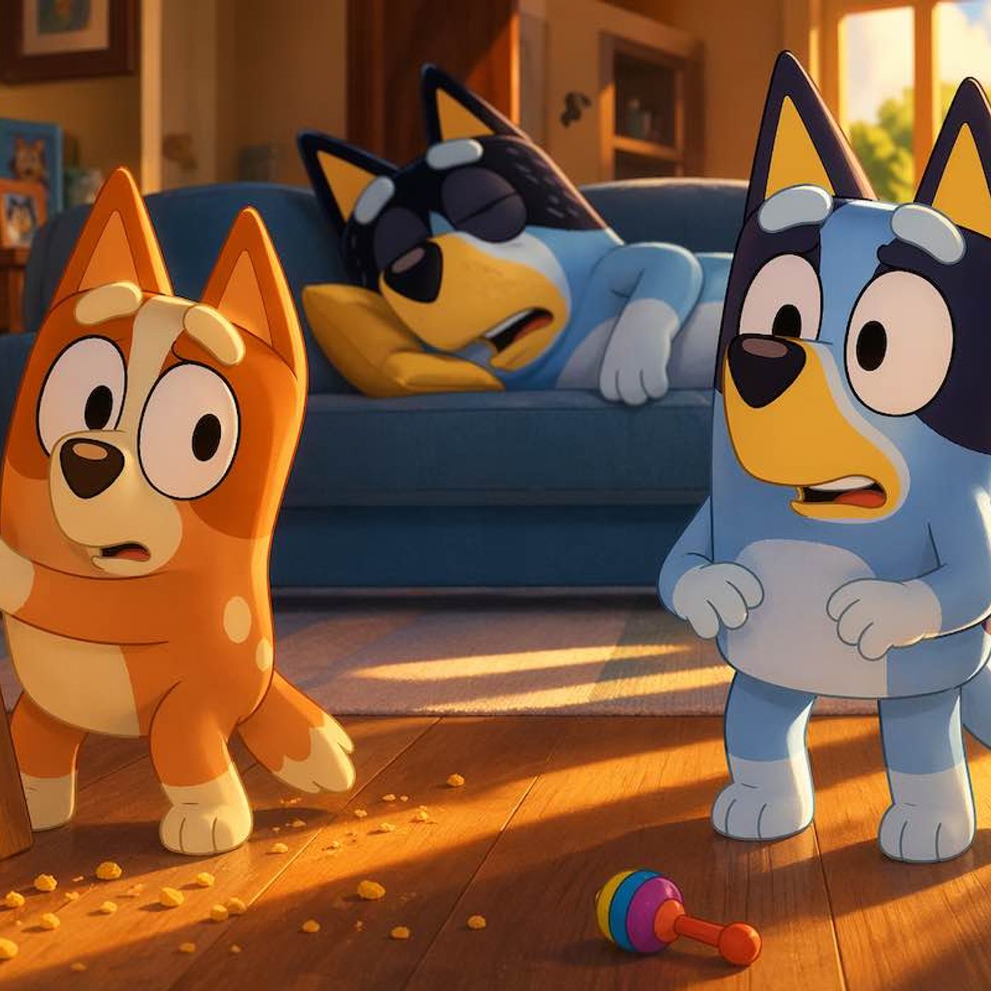 💙BLUEY: Misión Secreta NSR (Ni un Solo Ruido)🤫Audiocuentos