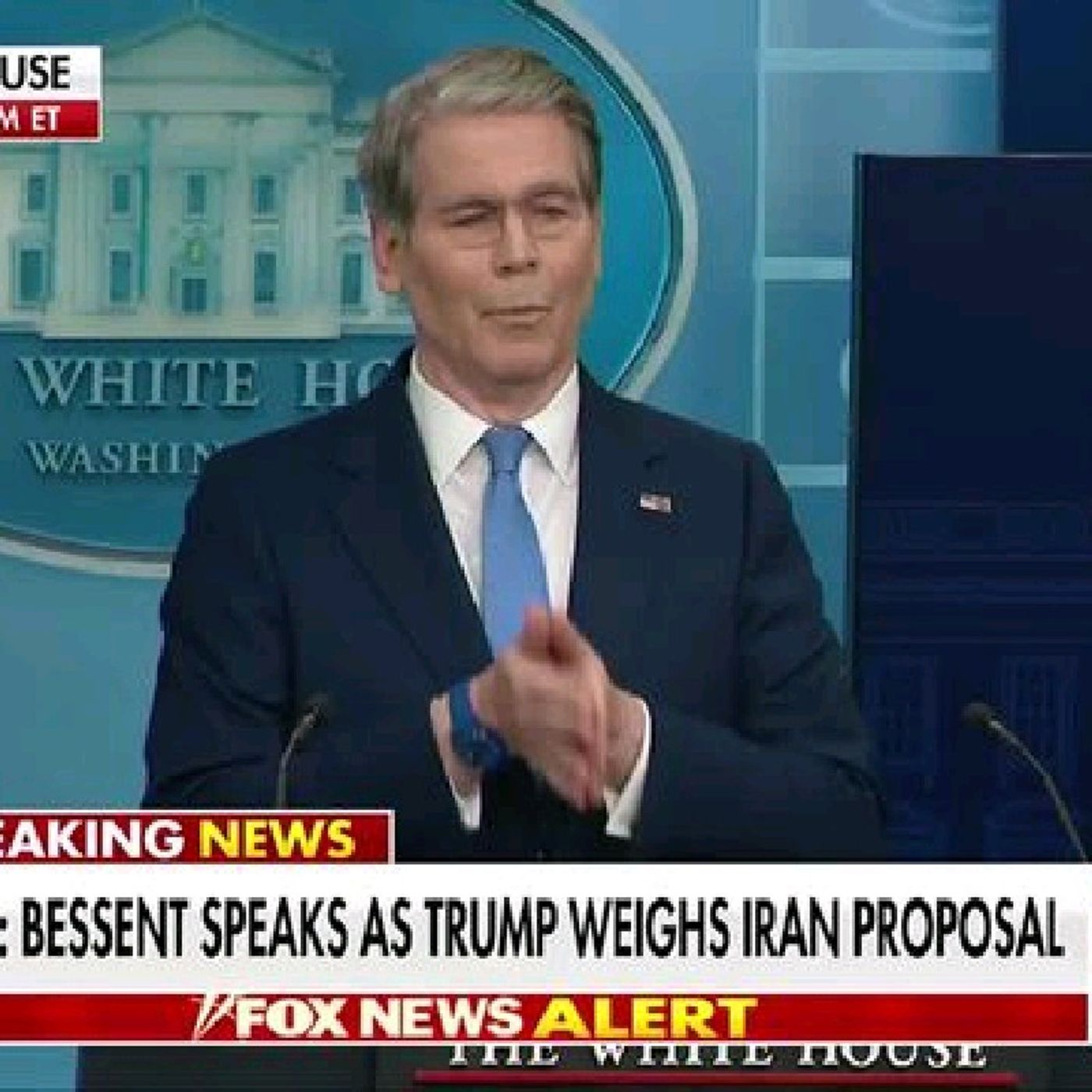 BREAKING: Secretary Scott Bessent issues a stark warning to Iran, revealing the regime's leadership structure is in disarray and that episode artwork