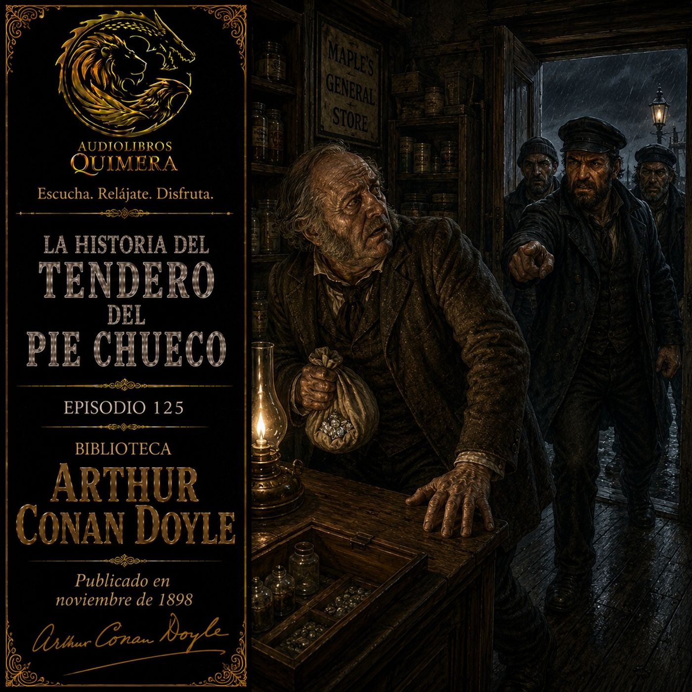 125 - La Historia del Tendero del Pie Chueco Audiolibro - Arthur Conan Doyle episode artwork