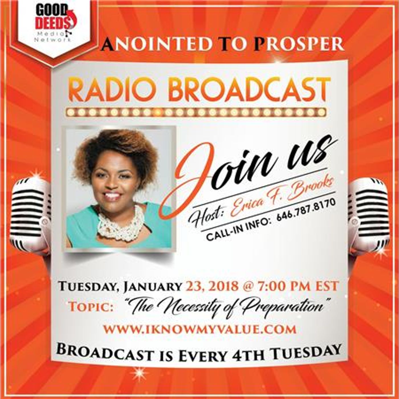 Anointed to Prosper: Topic The Necessity of Preparation - Host Erica Brooks episode artwork