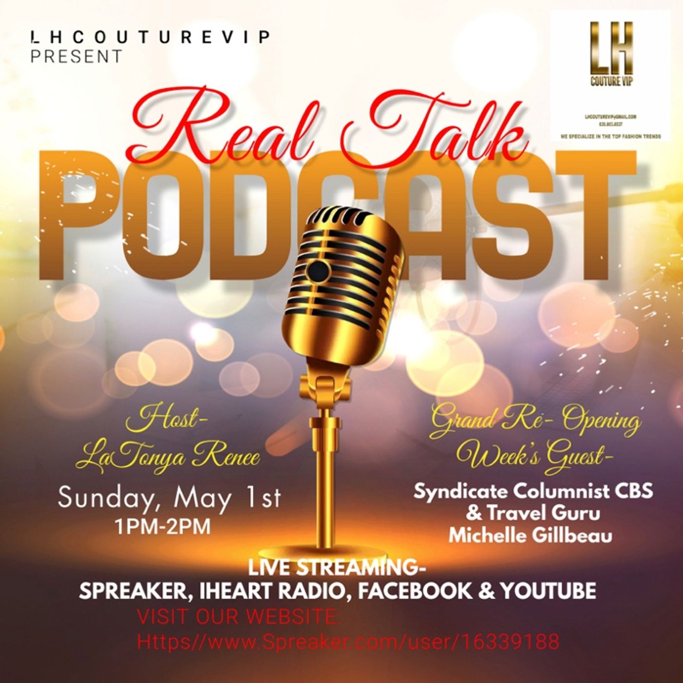 Episode 1 Real Talk w/LaTonya Renee & Guest Michelle Gilbeau episode artwork