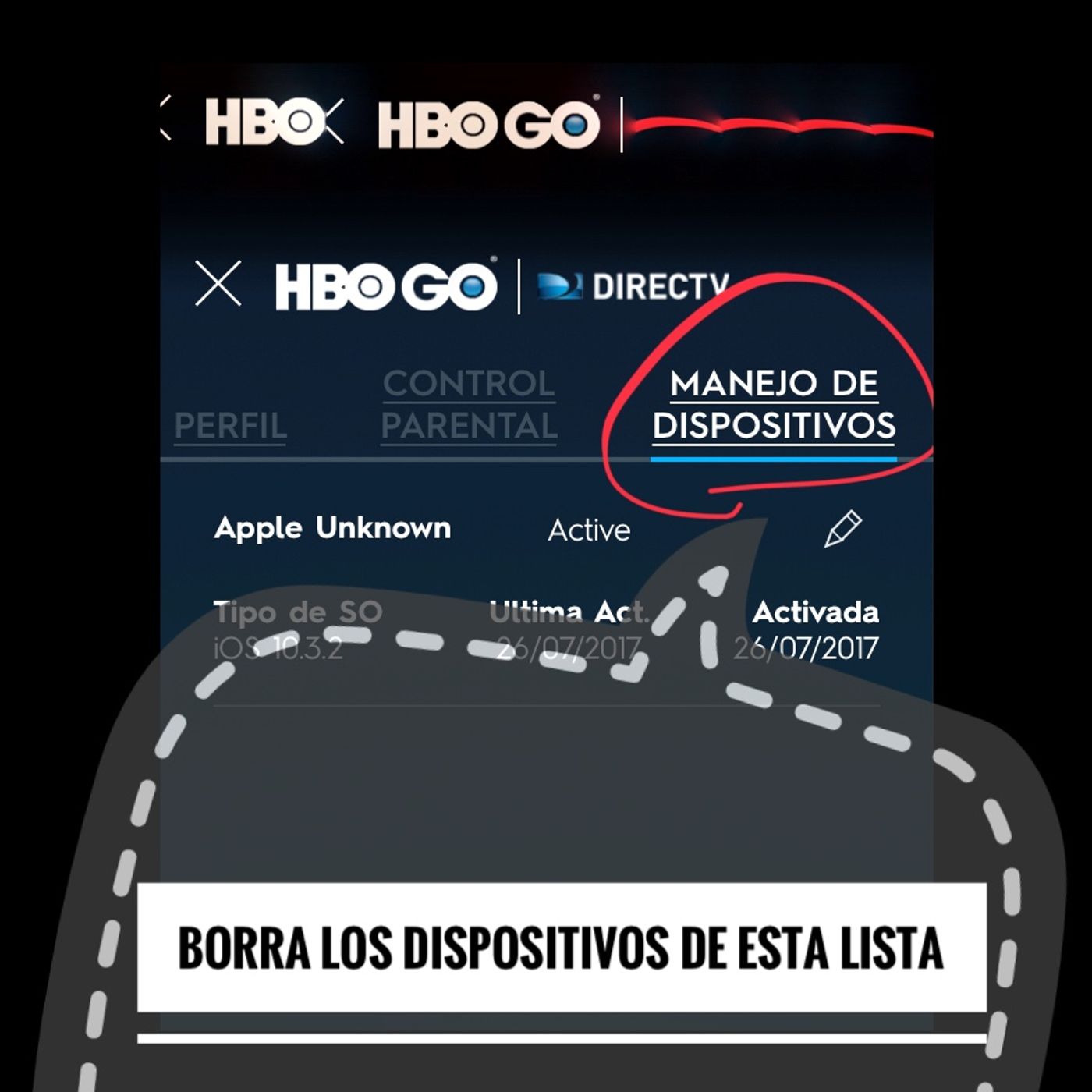 Corregir un fallo de la app HBOGO