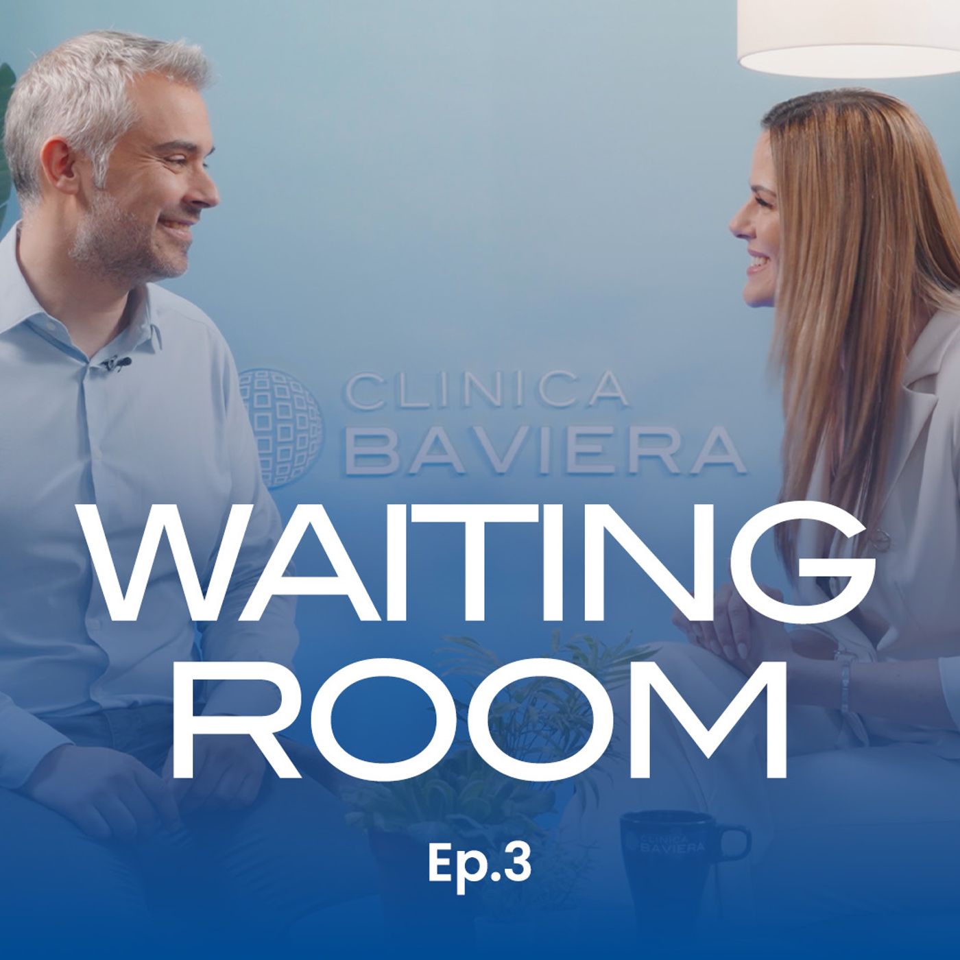 Sergio Ares, Country Manager di Clinica Baviera Italia, nella Waiting Room con Thais Wiggers Sergio Ares, Country Manager di Clinica Baviera Italia, nella Waiting Room con Thais Wiggers