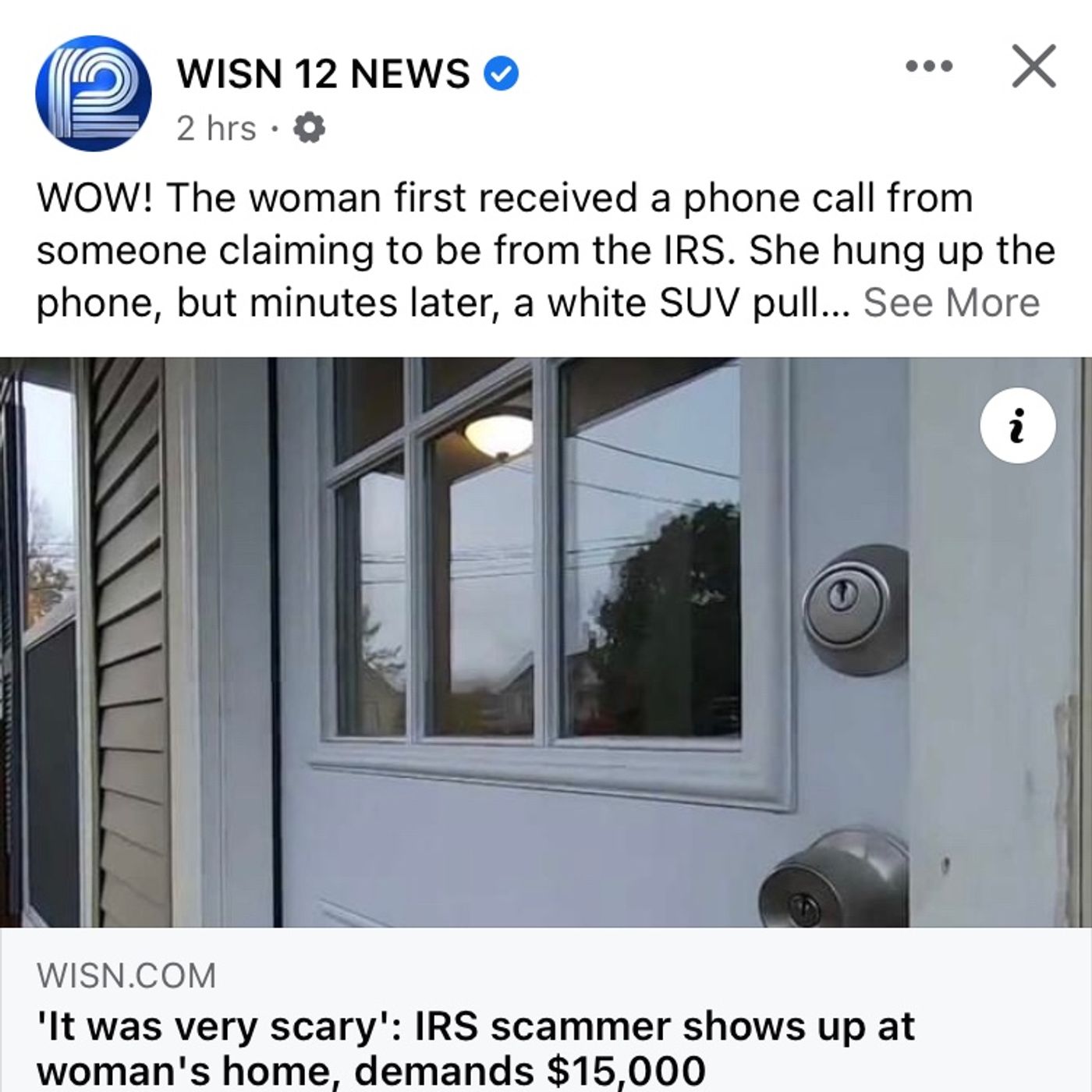 Show Up At My House And I Kill You.'It was very scary': IRS scammer shows up at woman's home, demands $15,000 episode artwork
