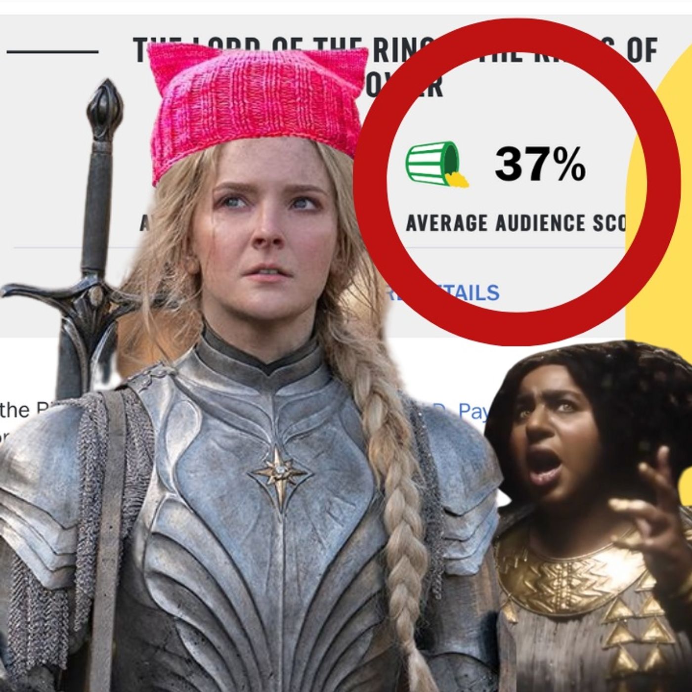 Rings Of Power Flops With 37% Rotten Tomatoes Audience Score