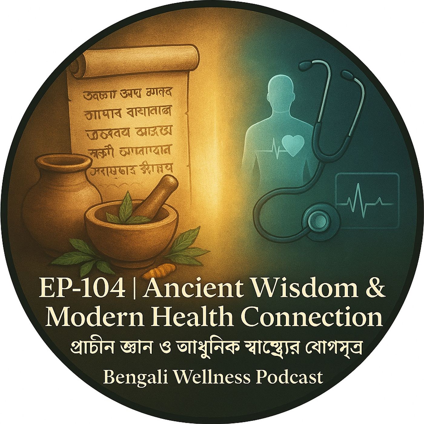EP-104 Ancient Wisdom & Modern Health Connection | প্রাচীন জ্ঞান ও আধুনিক স্বাস্থ্যের যোগসূত্র | Bengali Wellness Podcast episode artwork