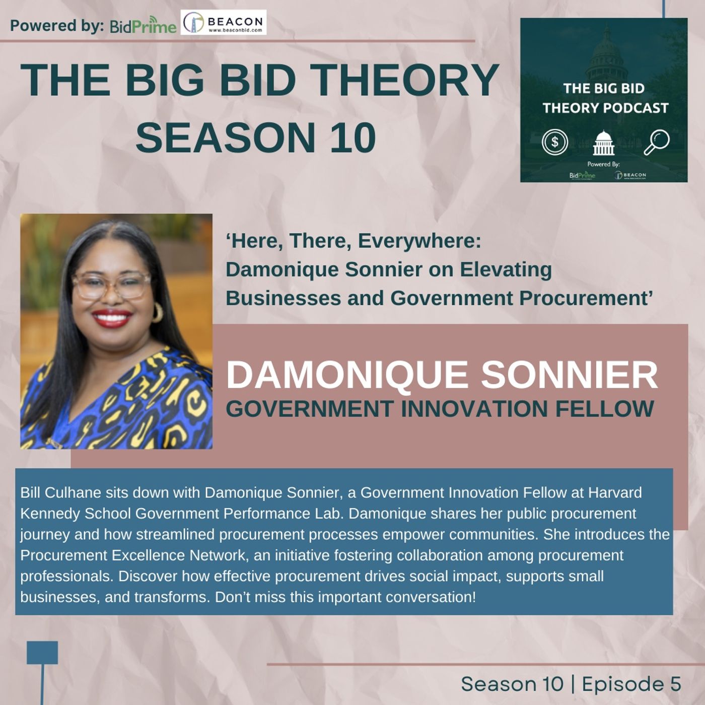 Here, There, Everywhere: Damonique Sonnier Elevating Businesses and Government Procurement s10e5 Here, There, Everywhere: Damonique Sonnier Elevating Businesses and Government Procurement s10e5