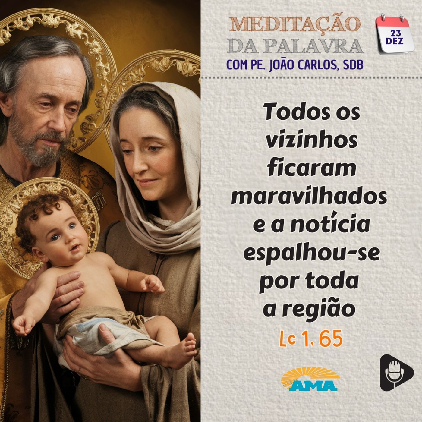 23 de dezembro de 2024 - Meditação da Palavra do Senhor