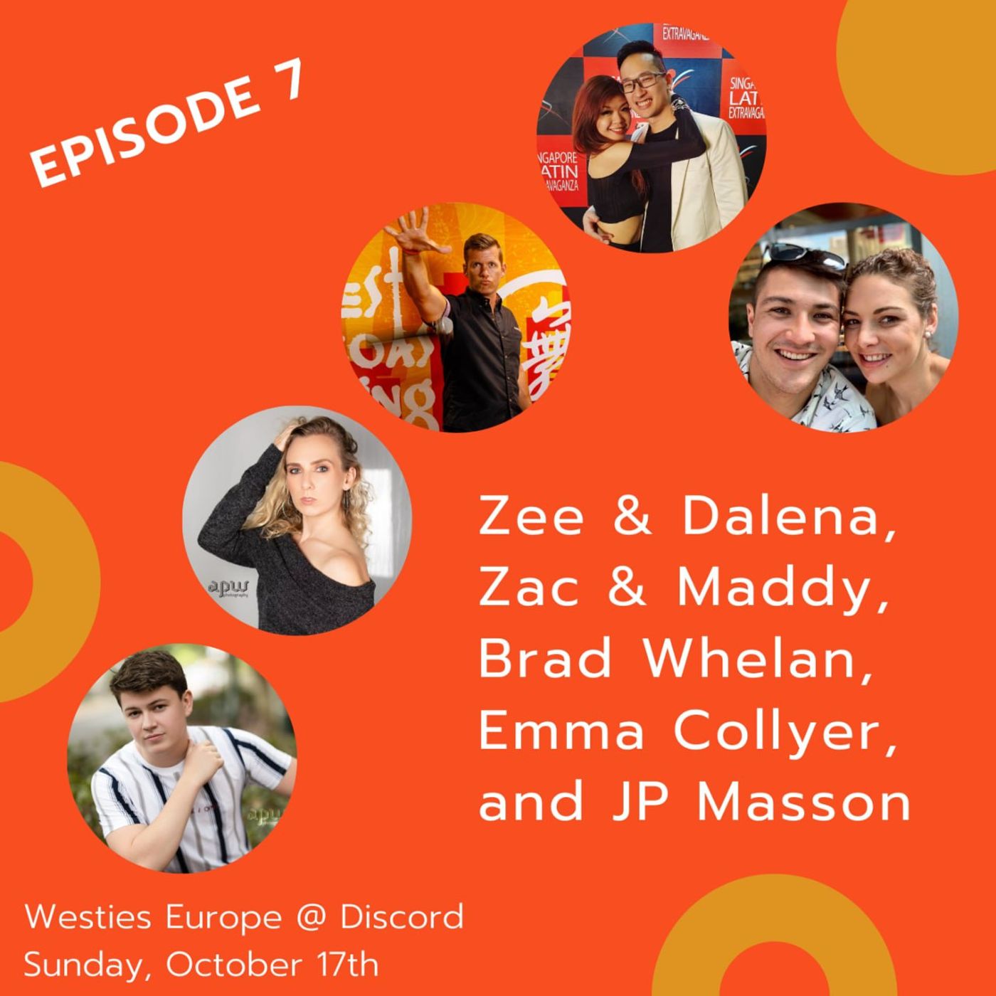 Zee and Dalena, Zac and Maddy, Brad Whelan, Emma Collyer and JP Masson