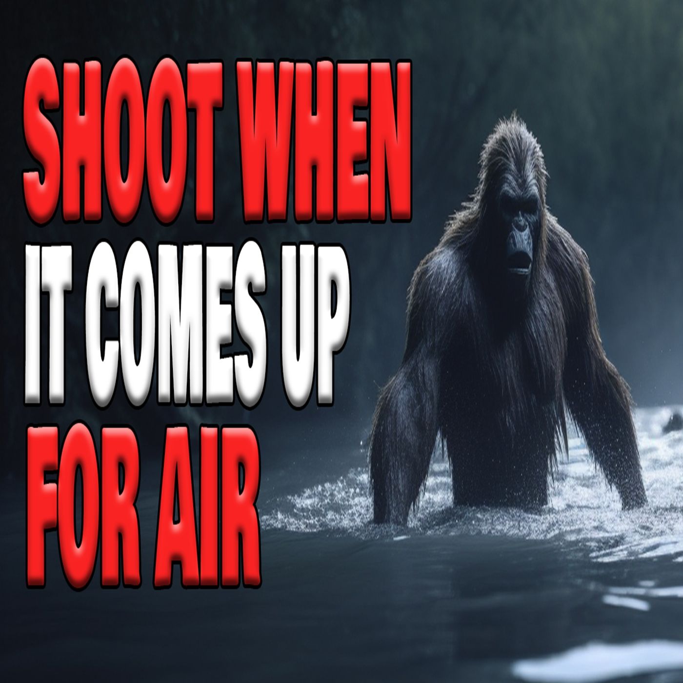 Shoot the Bigfoot When It Comes up for Air