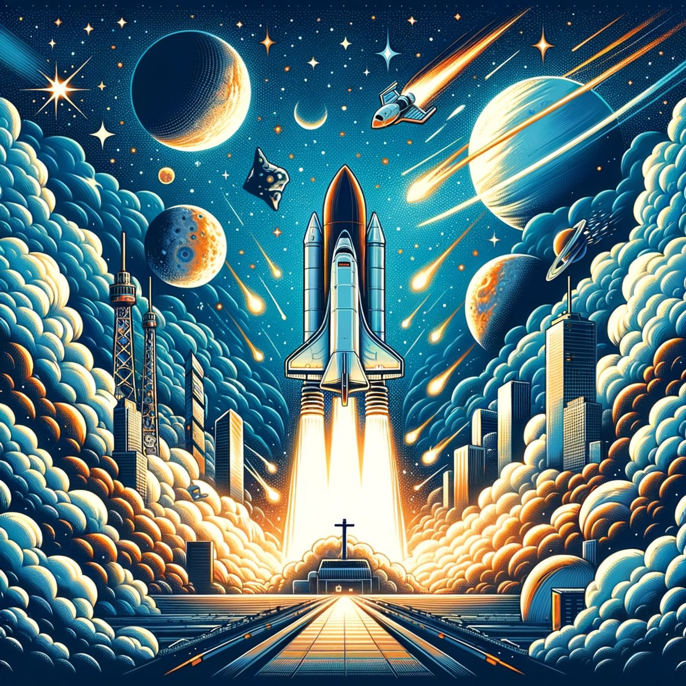 Blast off to space