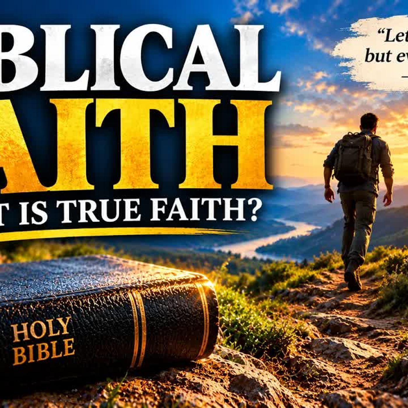BIBLICAL FAITH: What Does It REALLY Mean to Believe？ episode artwork