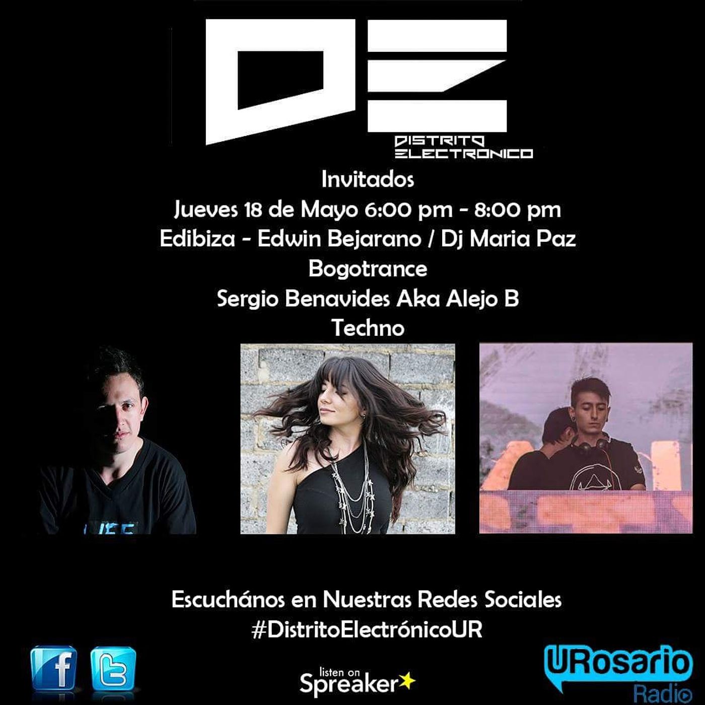 Trance y Techno con los DJ's Edibiza & Maria Paz & Alejo B