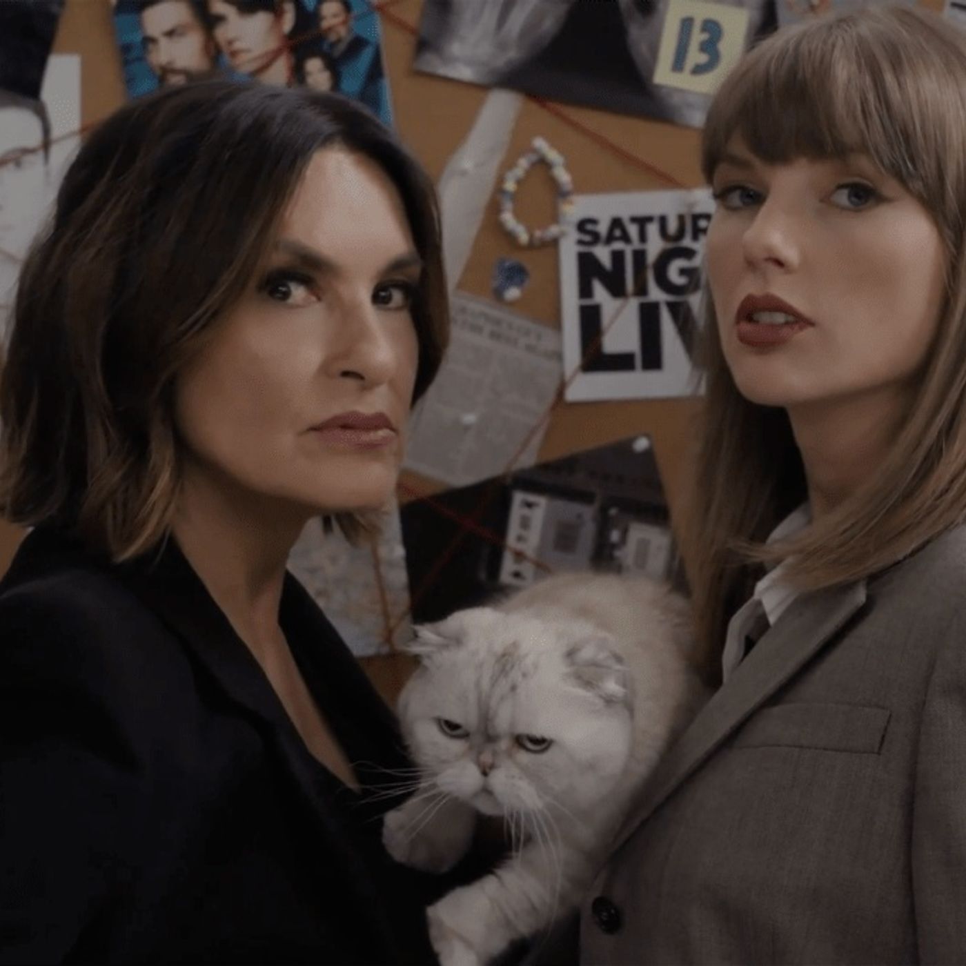 Taylor Swift Makes Surprise Emmys Cameo to Unpack Swiftie-Coded Easter Eggs With Detective Olivia Benson episode artwork