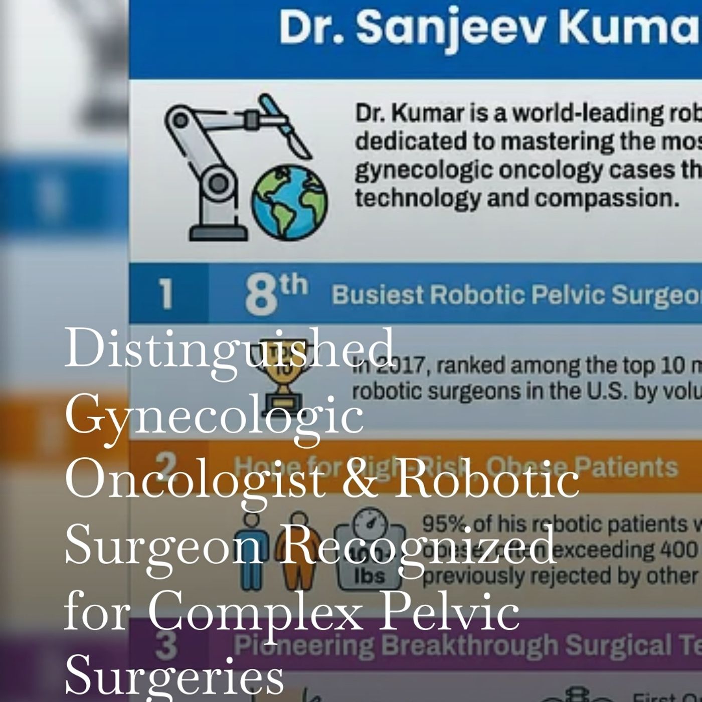 Distinguished gynecologic oncologist & robotic surgeon recognized for complex pelvic surgeries episode artwork