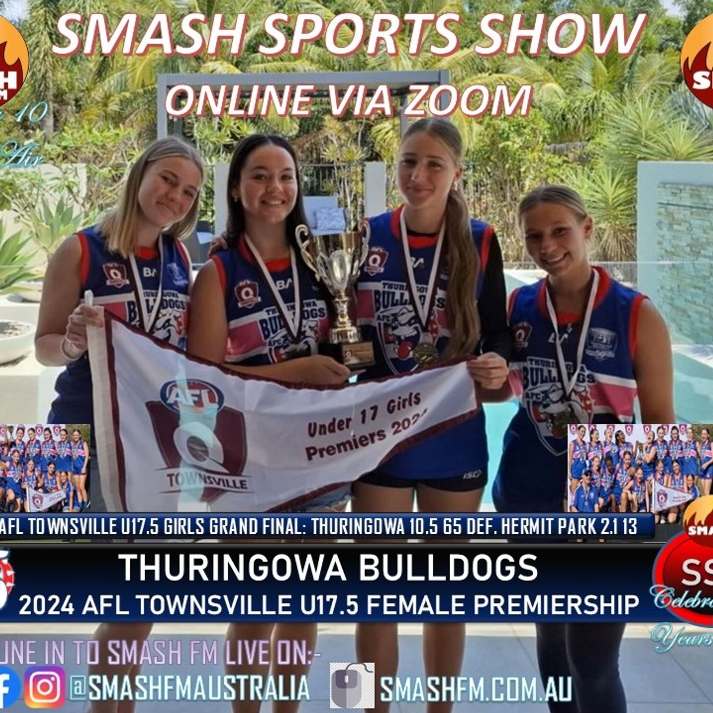 SSS10THYR: Thuringowa Bulldogs AFC 2024 AFL Townsville U17.5 Female Premiership Interviews 061024