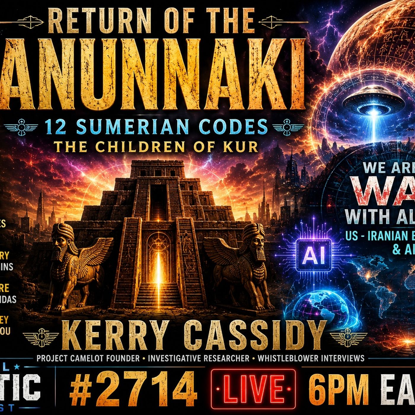 12 Sumerian Codes • Children of Kur • AI & The Hidden War | Kerry Cassidy Returns! | TSP #2714 episode artwork
