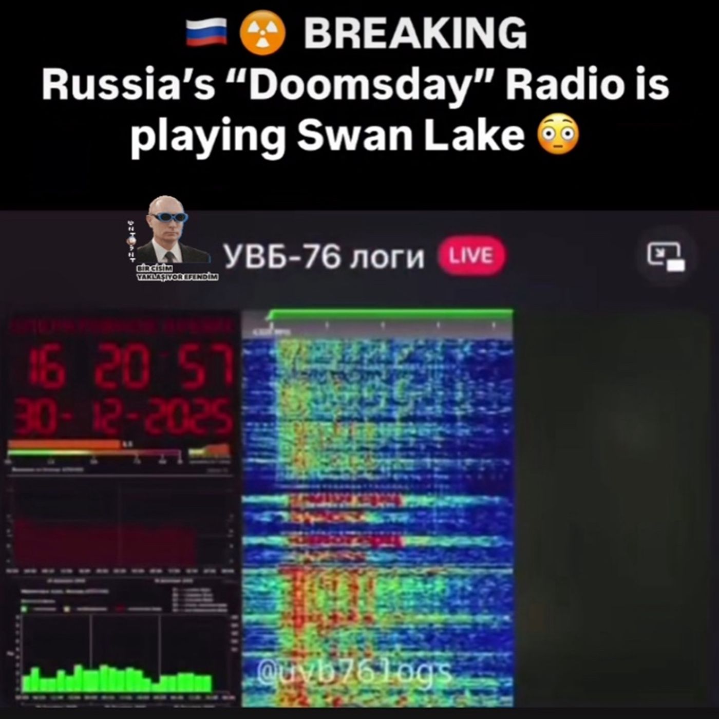 Russian DOOMSDAY WARNING (PUTIN-Swan Lake!?) Russian DOOMSDAY WARNING (PUTIN-Swan Lake!?)
