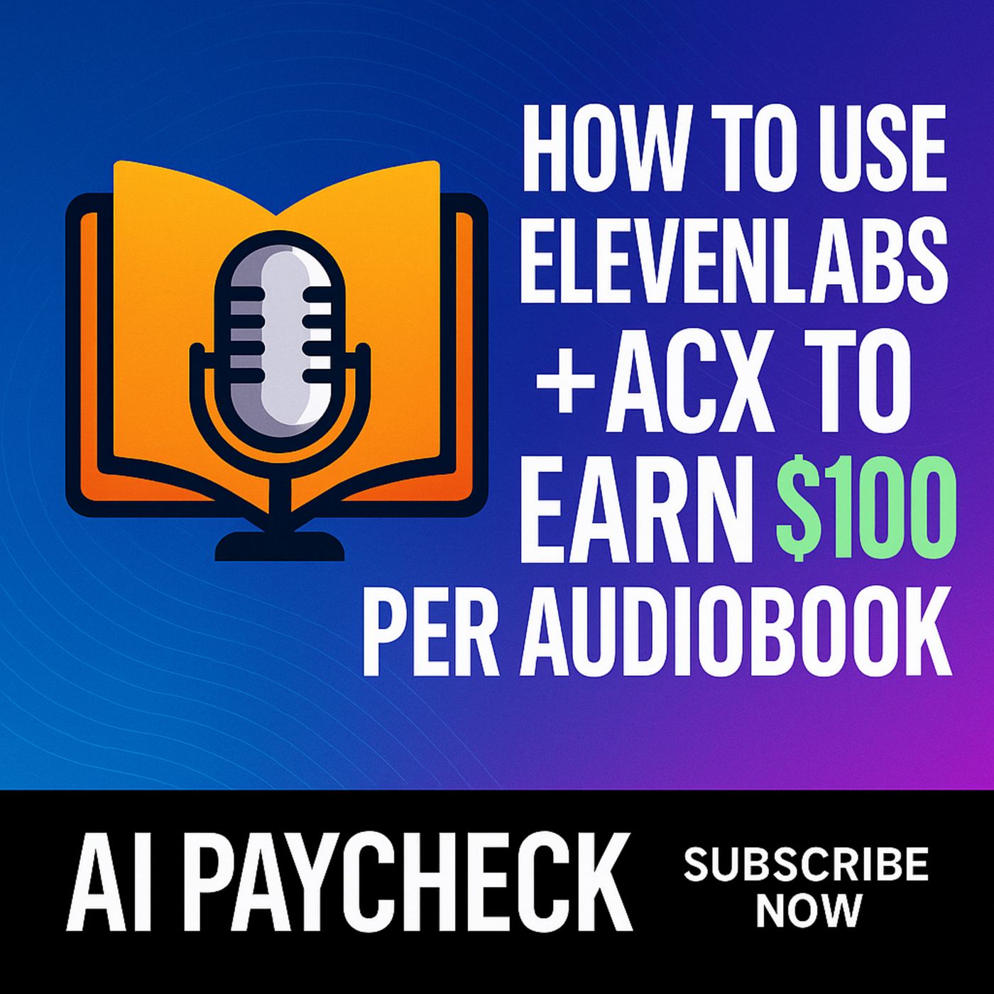 AI Voiceover Goldmine 🎙️ How to Use ElevenLabs + ACX to Earn $100 Per Audiobook in Passive Income