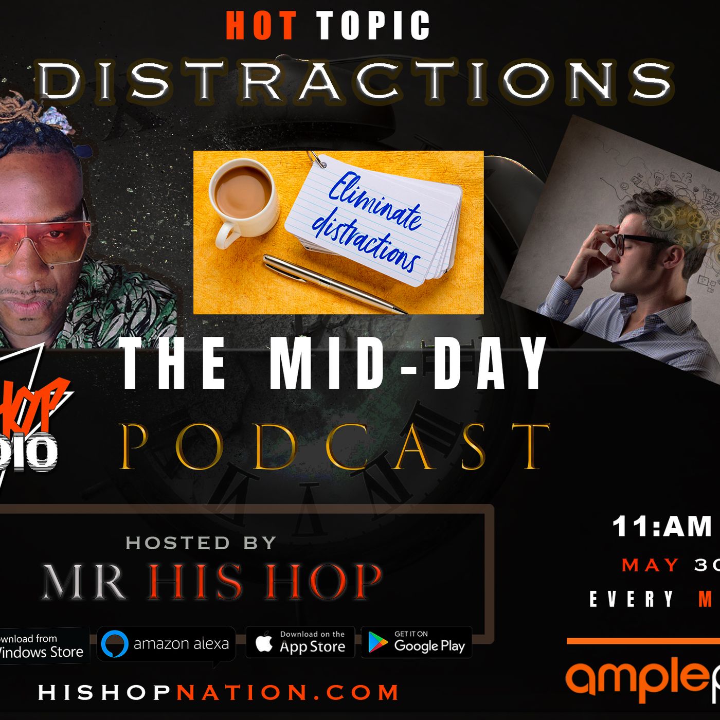 EPISODE 99  - HIS HOP NATION  - ELIMINATE DISTRACTIONS episode artwork