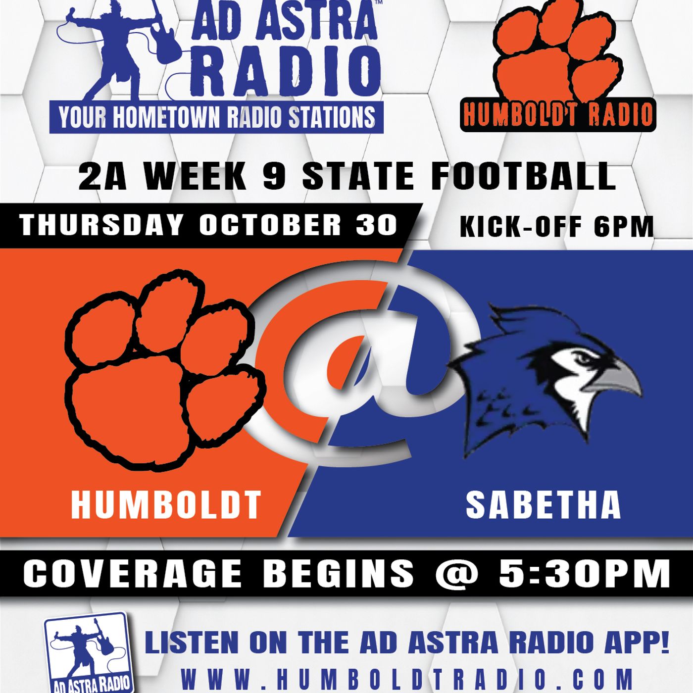 Humboldt Cubs at Sabetha Bluejays Football (October 30, 2025) episode artwork