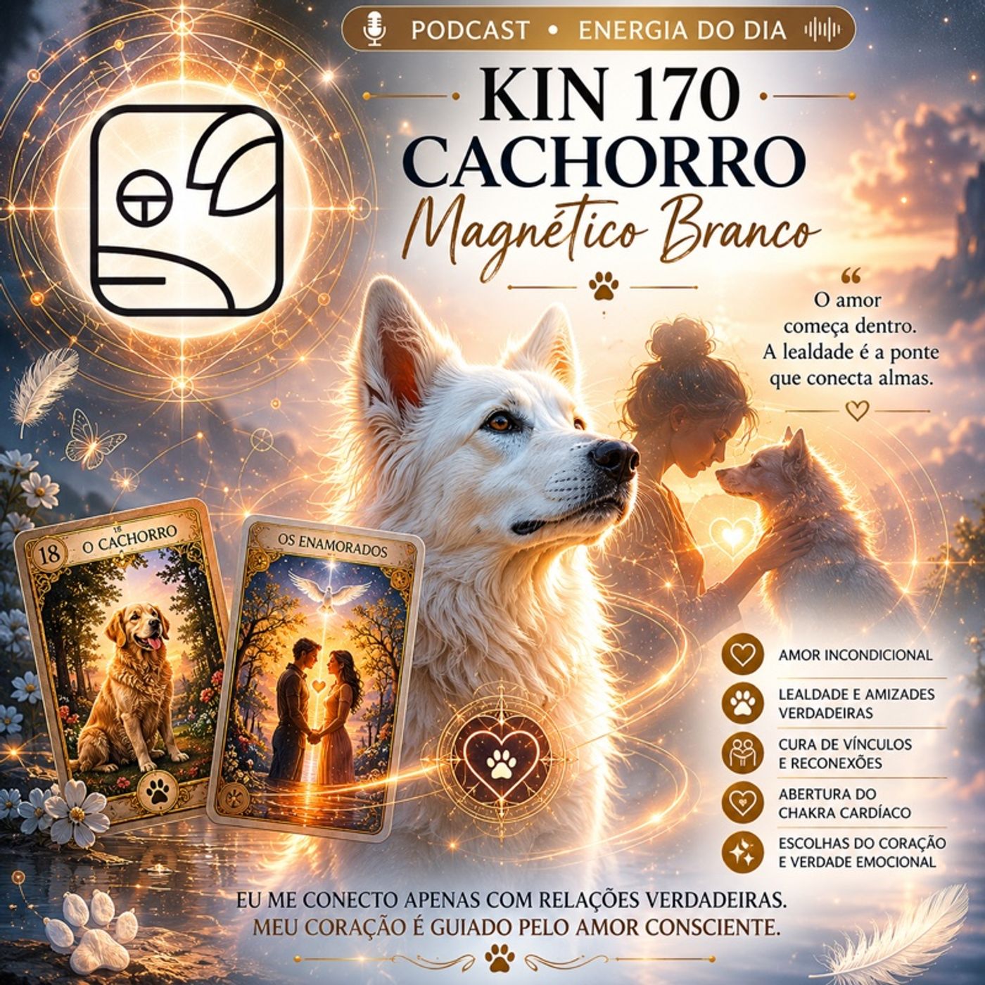 ENERGIA DO DIA Kin 170 – Cachorro Magnético Branco episode artwork